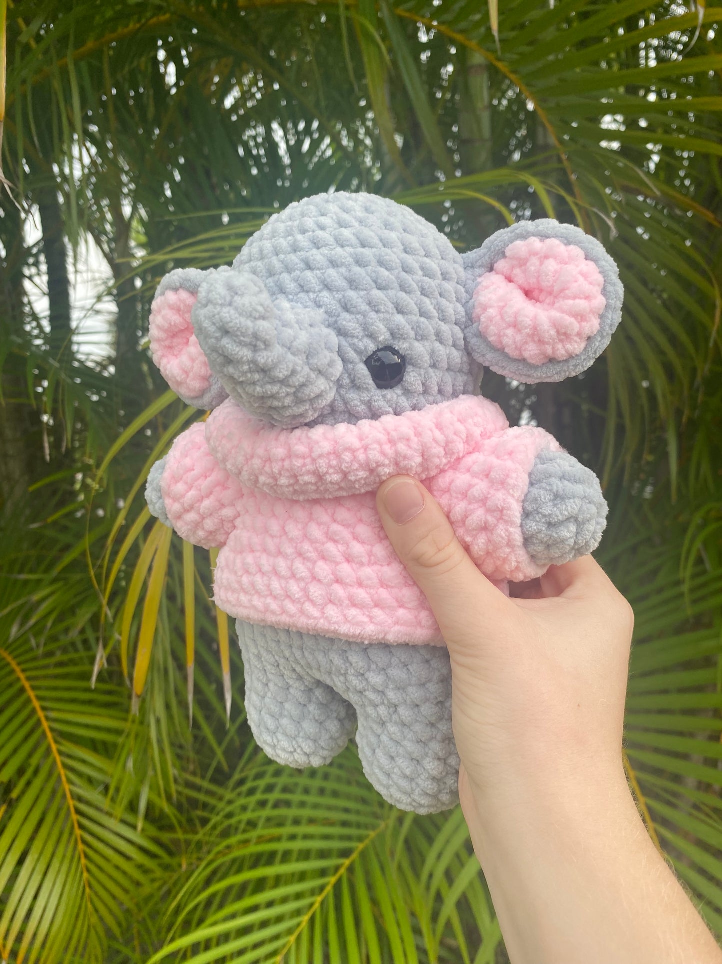 Elephant in turtleneck sweater