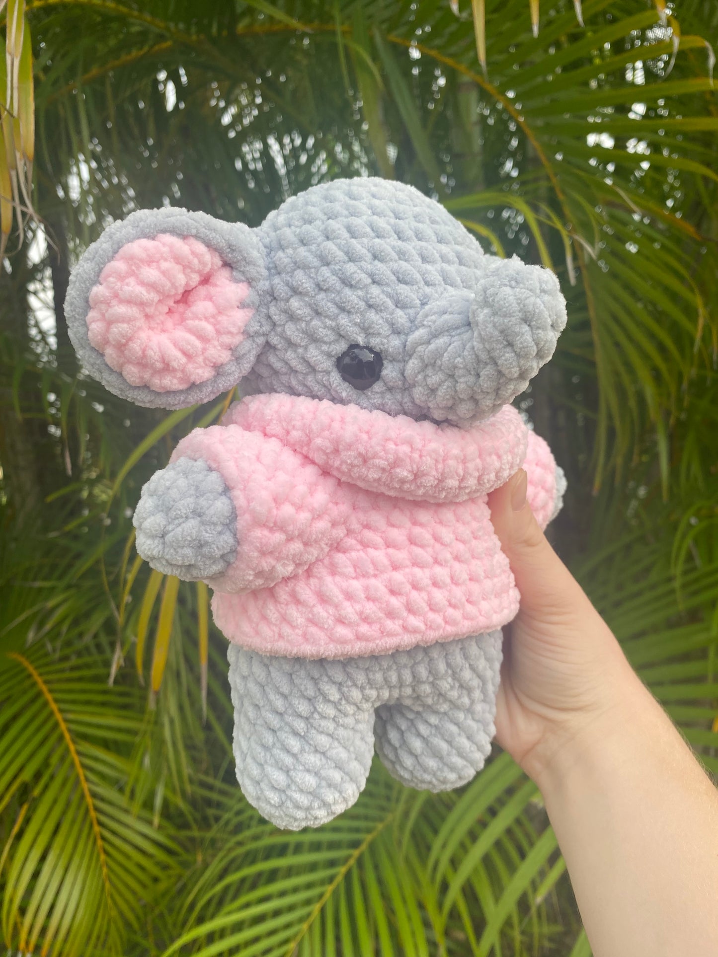 Elephant in turtleneck sweater